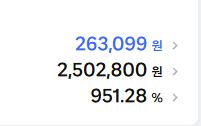 광고 수익률 951%, 전환매출 250만원